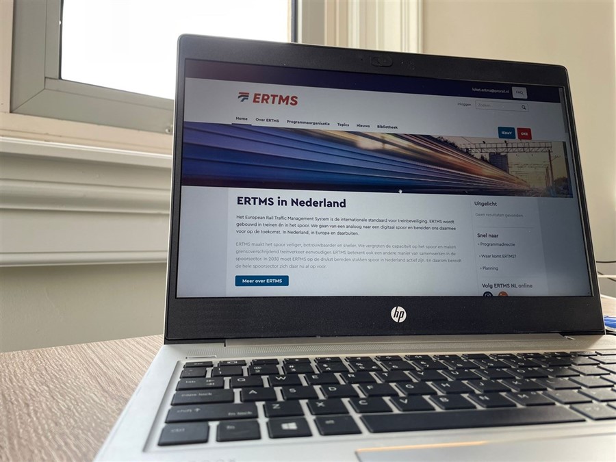 Message Nieuwe website voor het programma ERTMS  bekijken